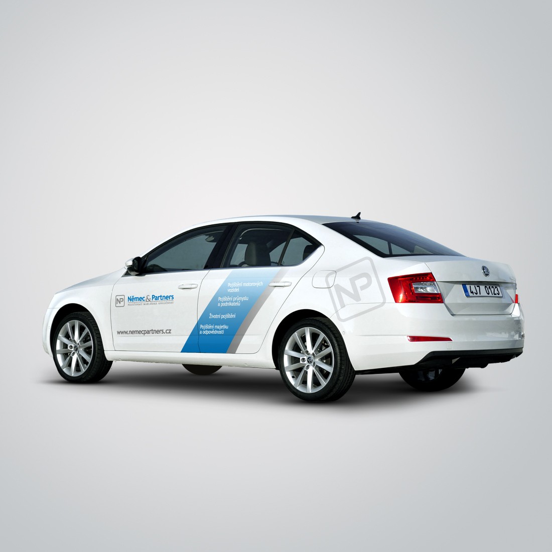 Částečné polepy aut