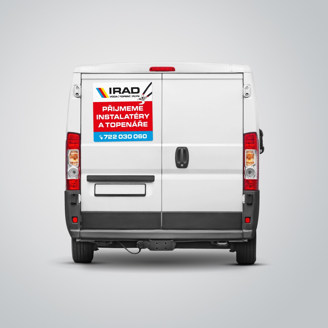 Magnetická reklama na auto