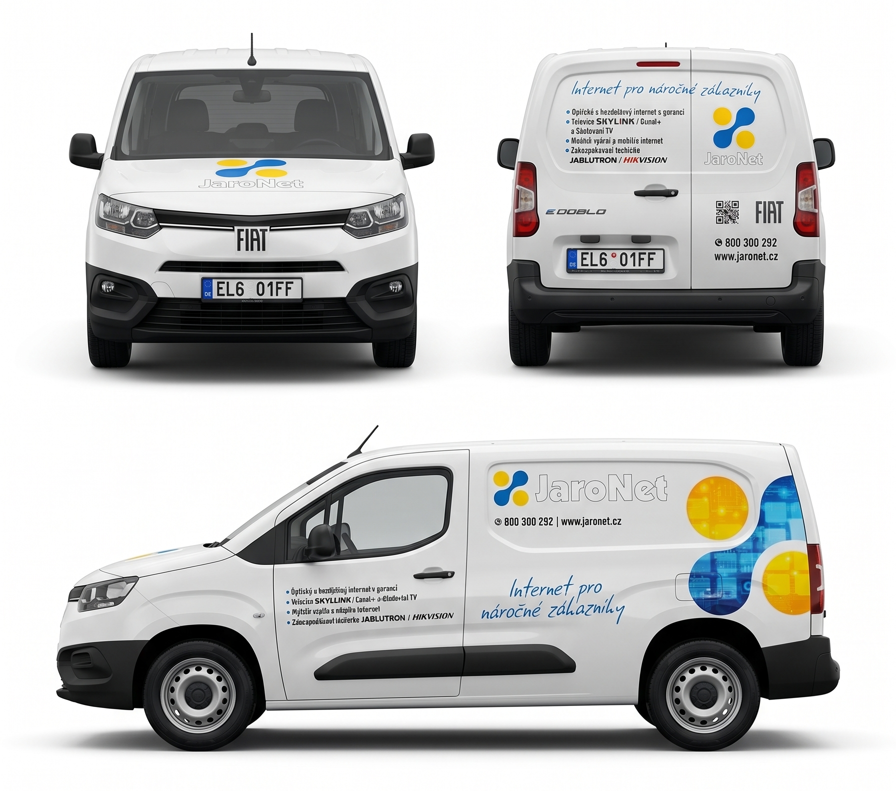 JaroNet celoplošný polep vozu Proměňte své auto v reklamu, která funguje 24/7.
